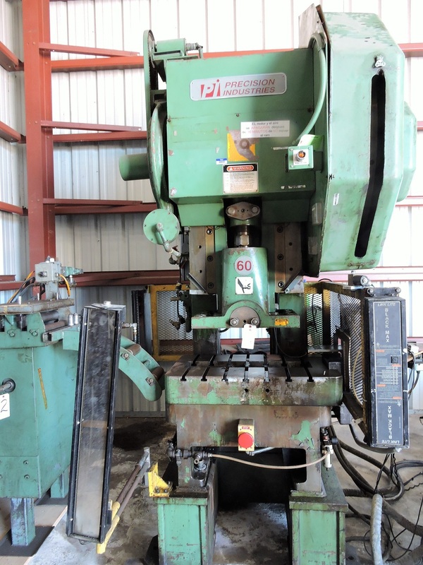 60 Ton, Precision Industries #60NGPHS-OBS, 2" stroke, 14" Shut Height, 11.5" thrt, 21" x32" bed, 100-450 SPM - Image 5