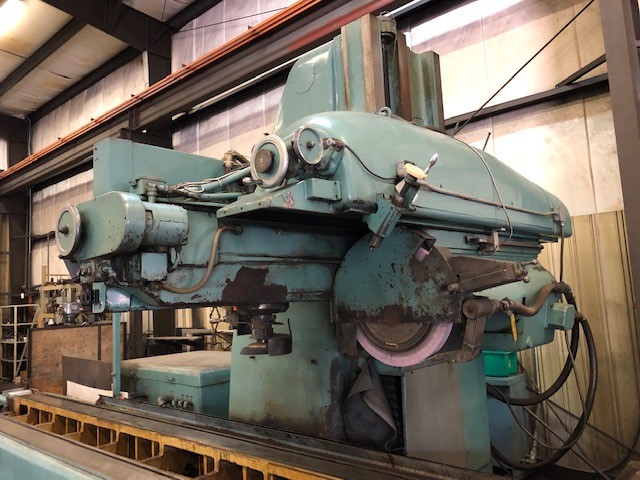 30" x 168" Thompson #CXV, horizontal w/swivel vertical spindle, 30" x 14" mag chuck, 30 HP, s/n 14CXV-596088 - Image 2