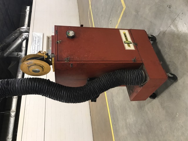 Airomax #RM2502 fume collector, free standing, dry type w/duct, s/n 1090-11766-01 - Image 1