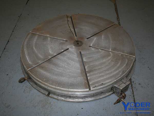 42" Farmington #RT4200, air lift rotary table, 5 T-slots, 10000 lb. capacity, #53251 - Image 1
