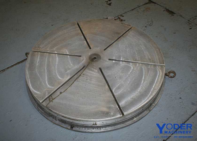 42" Farmington #RT4200, air lift rotary table, 5 T-slots, 10000 lb. capacity, #53251 - Image 2