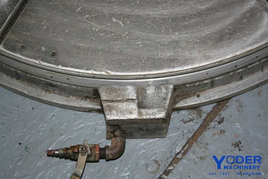 42" Farmington #RT4200, air lift rotary table, 5 T-slots, 10000 lb. capacity, #53251 - Image 4