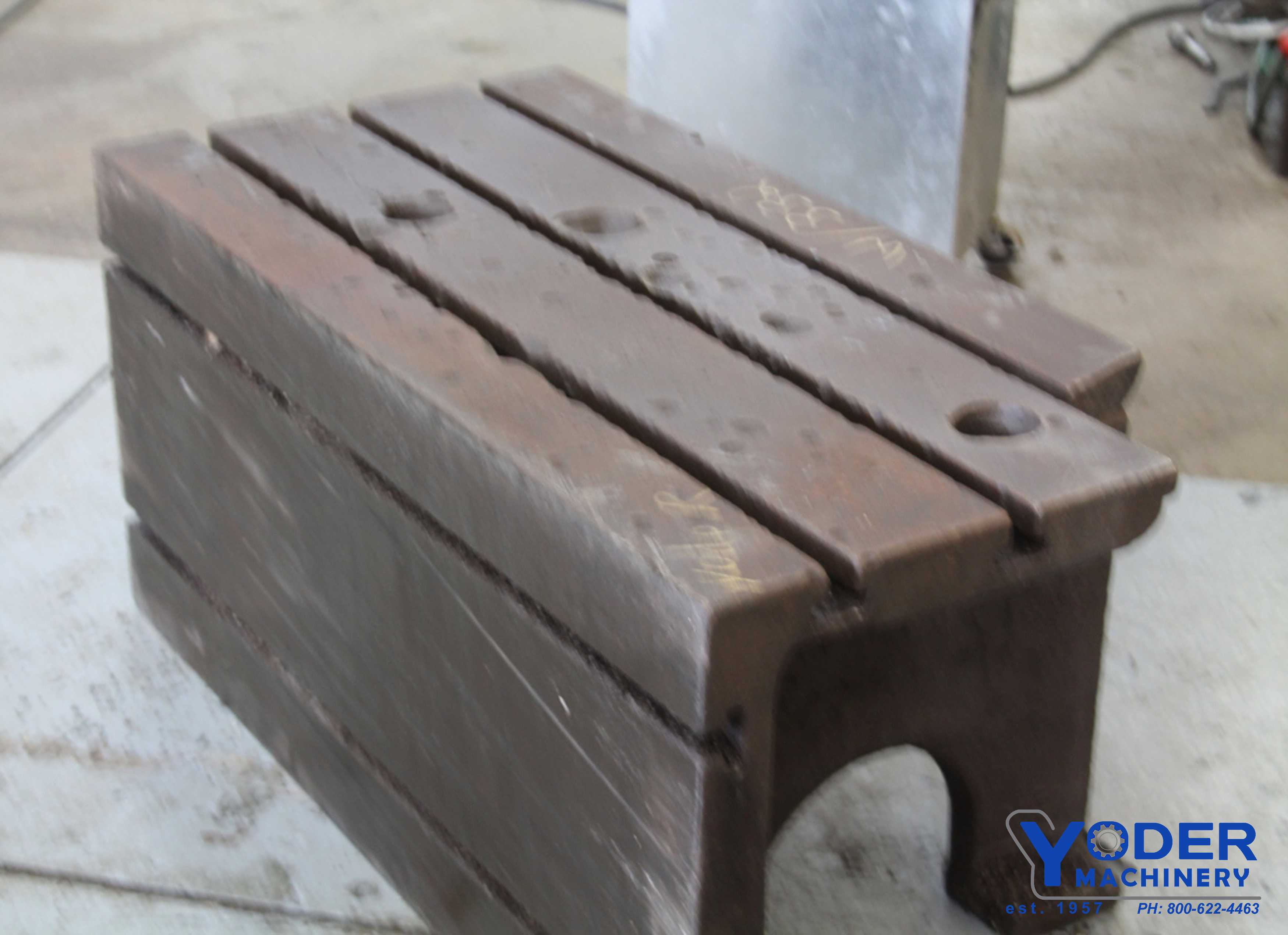 Box drill table, 24 width x 48 L x 22 -1/2" H, 3 T-slots, cast iron construction, #59836 - Image 10
