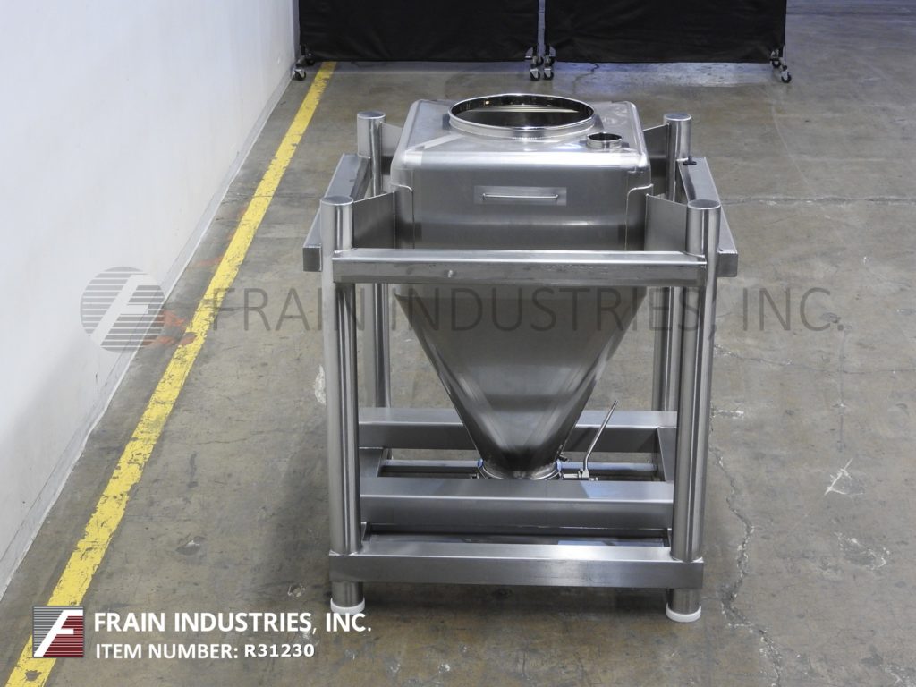 17.65 cu.ft., Tote Systems #500L, 316 Stainless Steel, 500 liter capacity, 30" W x 30" L x 48" D, 18" dia. - Image 4