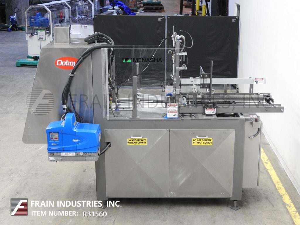 Doboy #751, automatic, single head, tray former, 10-60 trays per minute, Nordson (3) gun hot melt glue system - Image 4