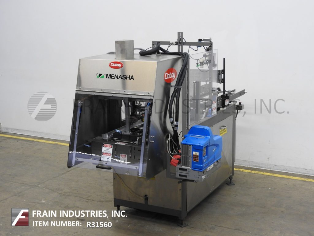 Doboy #751, automatic, single head, tray former, 10-60 trays per minute, Nordson (3) gun hot melt glue system - Image 5