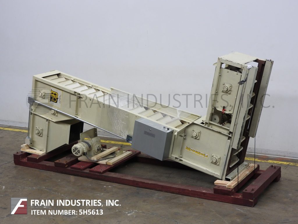 Universal Industrial, Z style bucket elevator, 5" L x 11-3/4" W x 2-3/4" D white plastic product buckets - Image 5