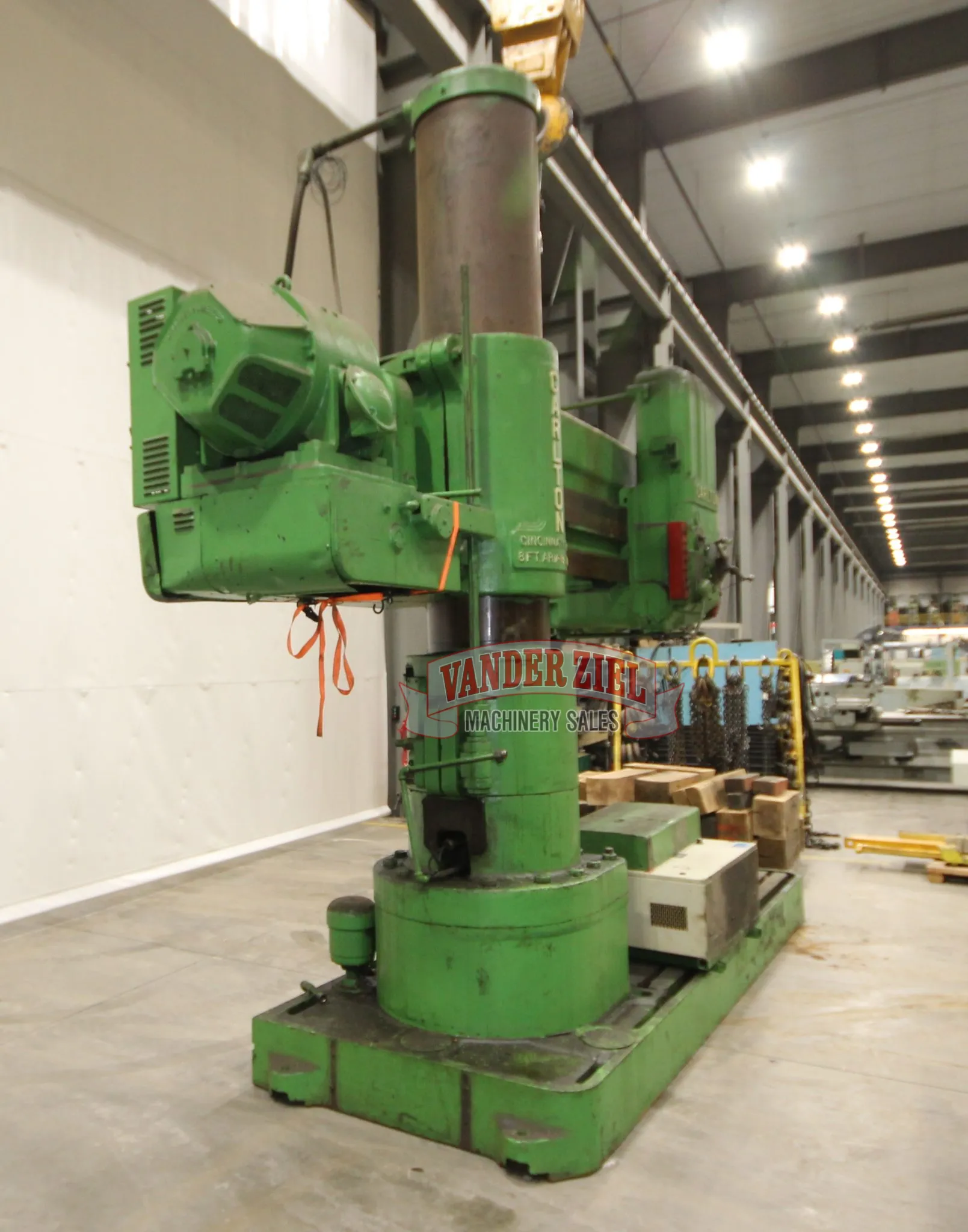 8' -19" Carlton #4A, radial drill, 50" x 101" base, #6MT, #13966 - Image 10