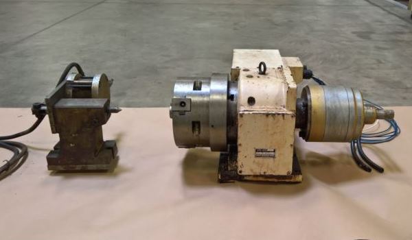 8.6" Nikken #CNC-200LF, rotary table, 8" 3-Jaw Autoblok chuck, 4th Axis drive, tailstock, 1995, #47800 - Image 6
