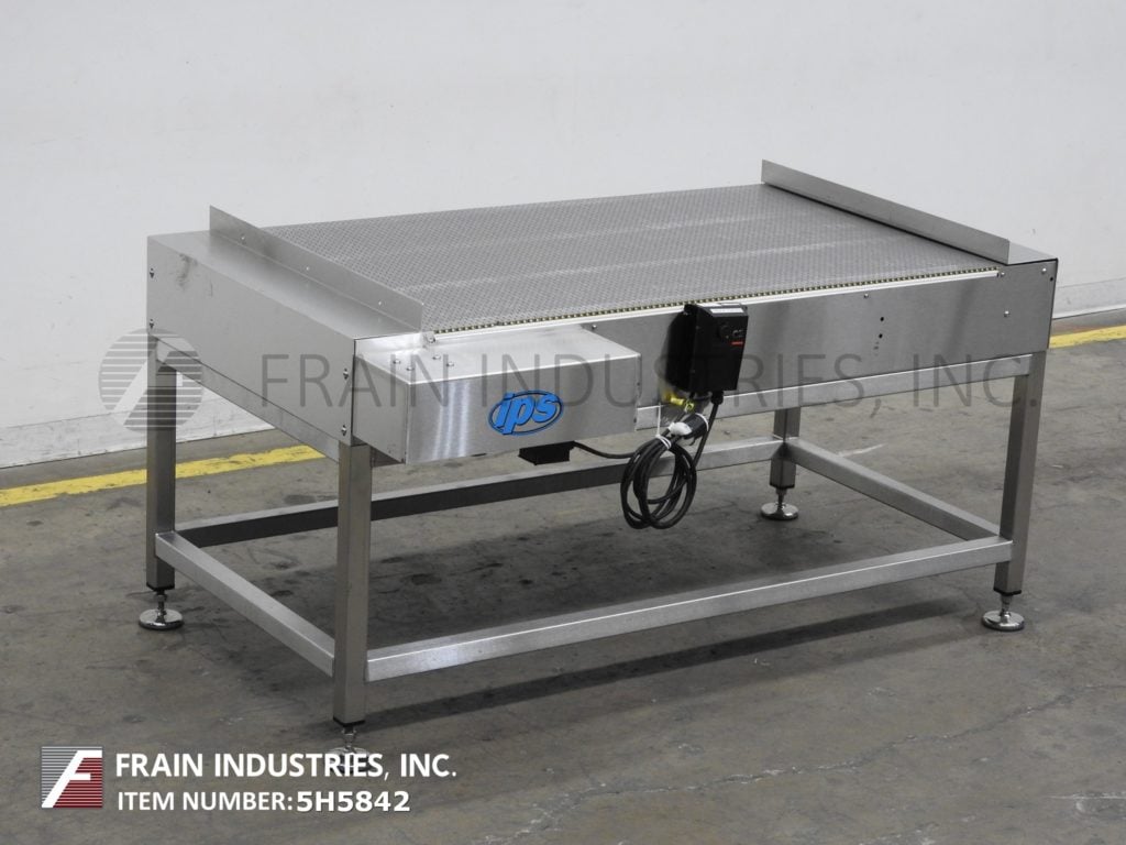 36" W x 60" L IPS, offline Stainless Steel accumulation table, 36"W x 60"L intralox style belt - Image 5