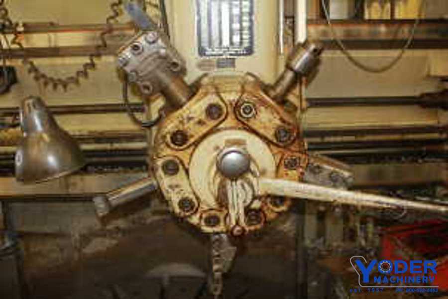 46" Bullard #Dynatrol, vertical turret lathe, 40" under cross rail, built in 4-jaw chuck, automatic lube - Image 4