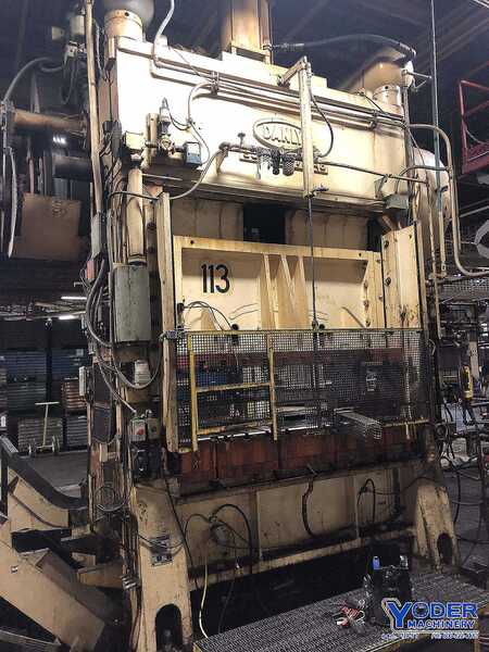 200 Ton, Danly #SC2-200-72-48, straight side double crank press, 5" stroke, 28" Shut Height, air clutch & - Image 1