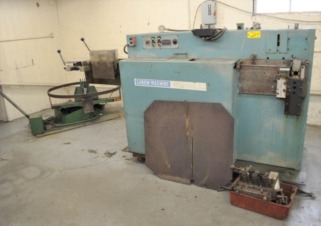 Lubow #AR-250D, automatic ring roller for round or flat wire,.250" wire diameter, 36" ring diameter - Image 1