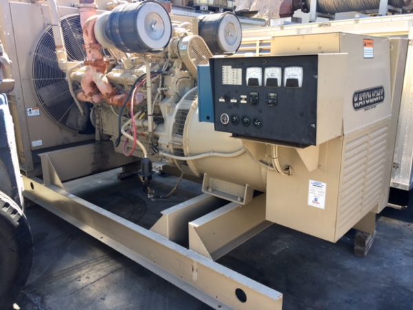 600 KW Kato light, diesel generator set, open skid mounted, 277/480 Volts, 3-phase, 361 hours - Image 1