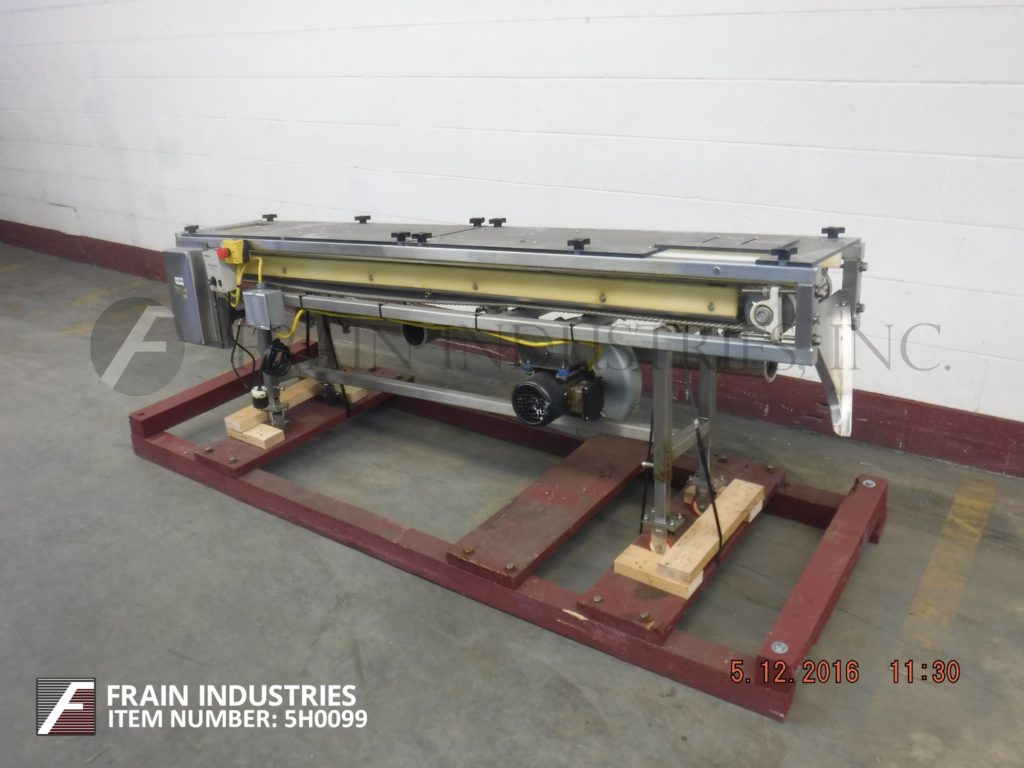 9" wide x 6.1' long, G2 Material Handling Inc. cooling conveyor, Stainless Steel, variable speed controls - Image 1