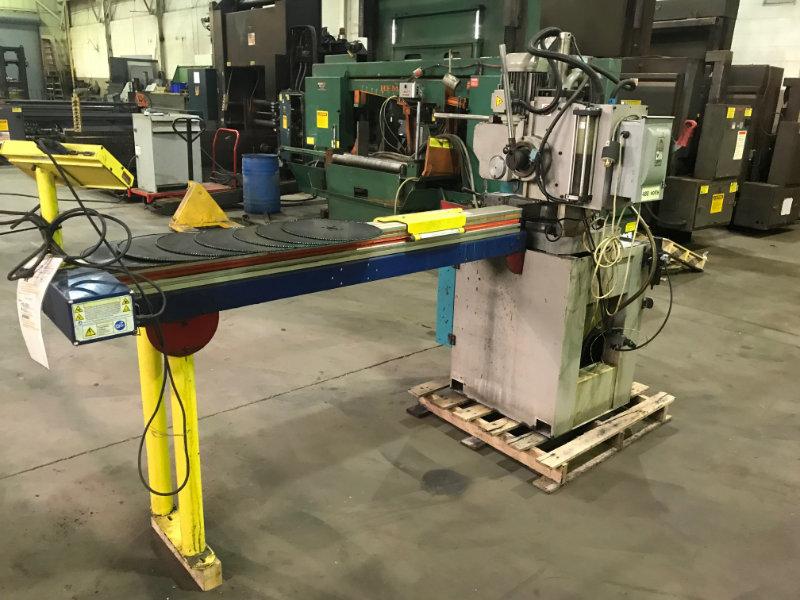 4-1/2" KMT, semi-auto, 6' Tiger stop, extra blades, manual clamp, coolant tray, 2006, #10571 - Image 6