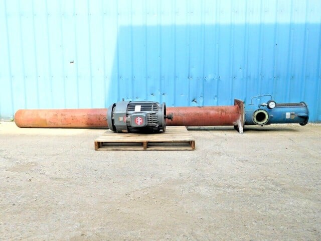 400 GPM @ 450' TDH, Worthington #12L40-7-STG, centrifugal vertical turbine pump, 75 HP motor (3 available) - Image 1