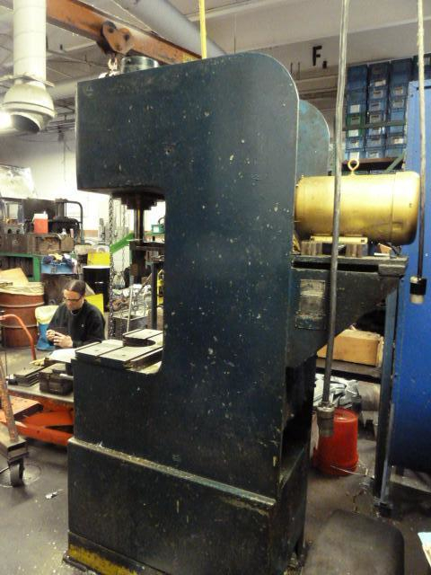 5 Ton, Denison C-frame hydraulic press, 19" throat, 20" daylight, 10 HP, 1770 RPM, s/n 8950,1952 - Image 4