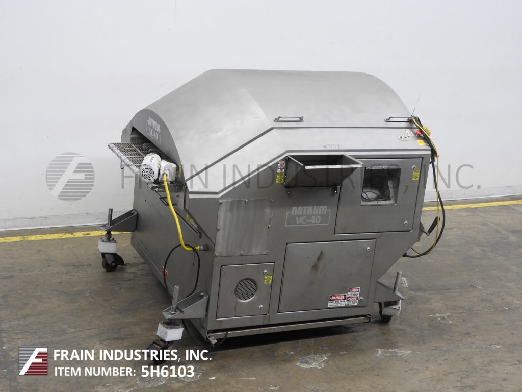 Predust and Breading Applicator, Nothum #VC-40 VersaCoat, with 40" W x 64" L wire belt, 15" W x 8" H breading - Image 5