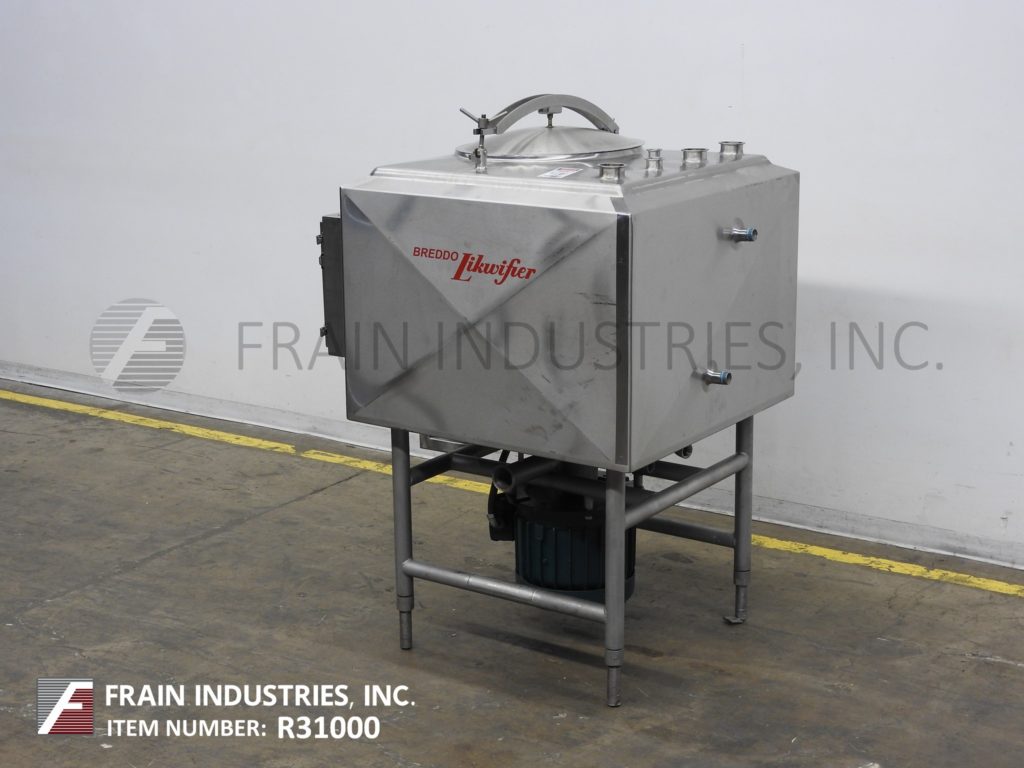 Breddo #LDTW, 200 gallon, Stainless Steel, high shear, side wall jacketed liquefier, square chamber, 44" L x - Image 5