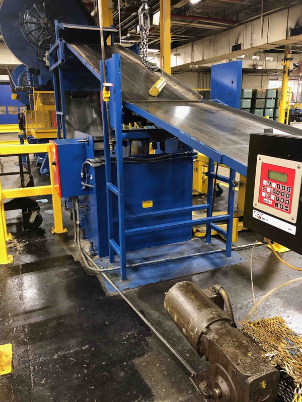 250 Ton, USI Clearing #S2-250-84-54, 12" stroke, 30" Shut Height, 12" adj., 84" x54" bed, 36 SPM, 1984 - Image 9
