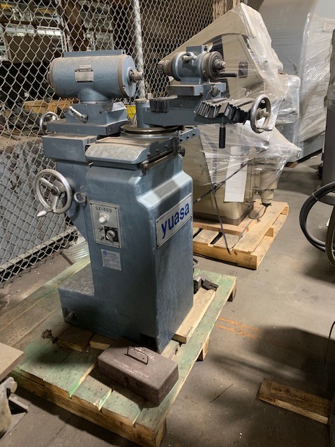 Yuasa #GX-800, radius grinder, 6" cutter diameter, 8" long., 6" vert., 4" cross, tilting wheelhead, 1981 - Image 2