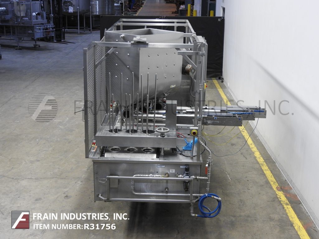 Holmatic #PR-3S, 3 lane, inline, Stainless Steel, cup filler, roll stock film sealer, 30-120 cups/minute - Image 4