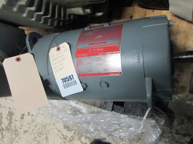 5 HP 1800 RPM General Electric, Frame CDL186AT, TEFC, new, 115/230 Volts - Image 1