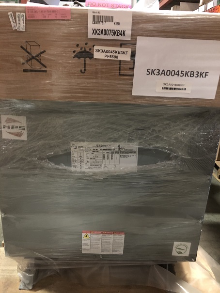 45 KVA 480 Primary, 208Y/120 Secondary, HPS Sentinel K, SK3A0045KB3KF, dry, 10 Bil., new - Image 2