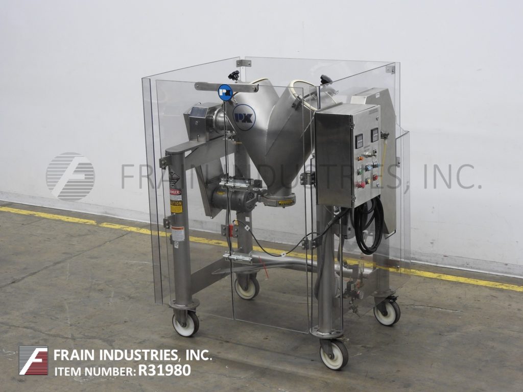 2 cu.ft. Patterson, 316 Stainless Steel twin shell mixer, (2) 12" ID product ports, 6" ID discharge w/36" - Image 5
