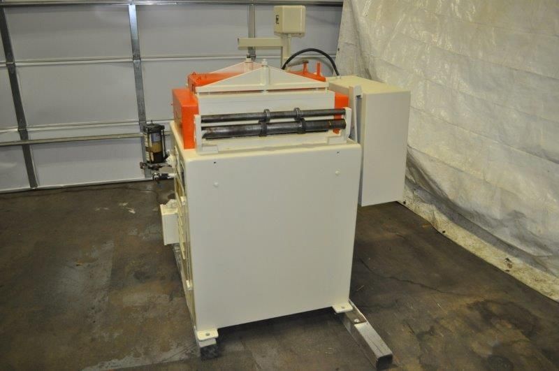 8000 lb. CWP / Rowe servo feed line, 15" W x .093", pilot release, entry/exit pinch rolls, cascade rolls - Image 8