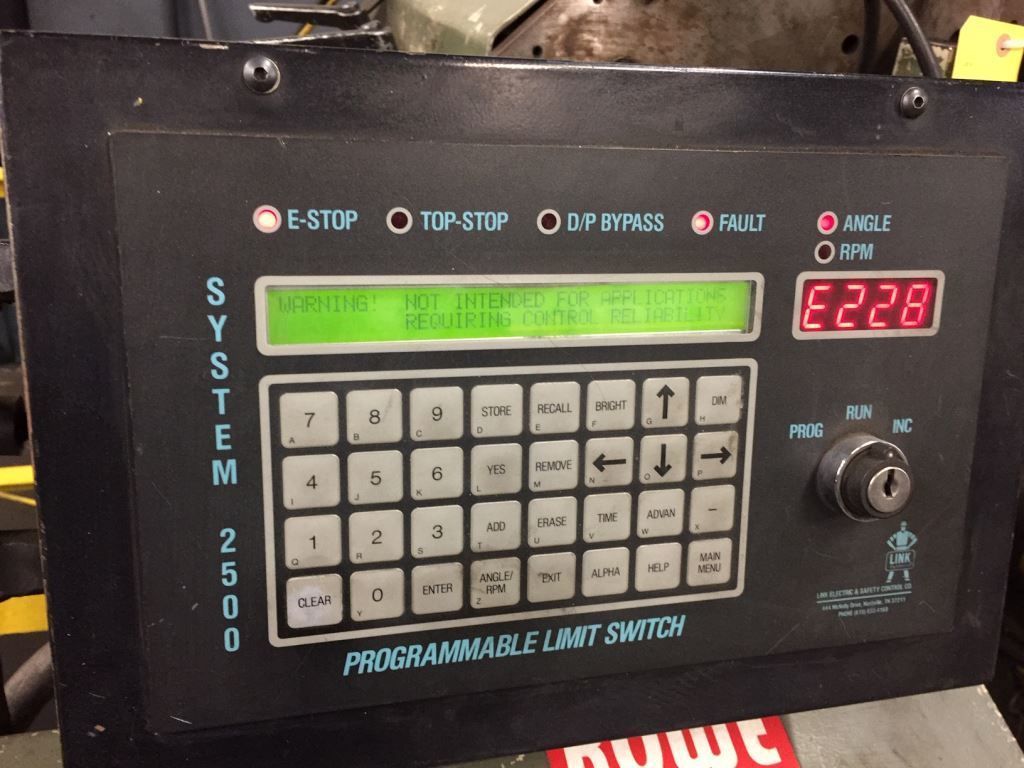 8000 lb. CWP / Rowe servo feed line, 15" W x .093", pilot release, entry/exit pinch rolls, cascade rolls - Image 10