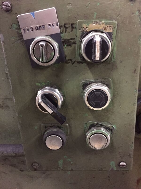 20" x .065" Rowe #R-20TC, 7-roll straightener, entry/exit pinch rolls, forward/reverse/jog, s/n 22416 - Image 3