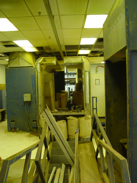 Nordson #CK, 10 automatic gun automatic powder coating booth (reclaim), 5' W x 6' H part opening - Image 1