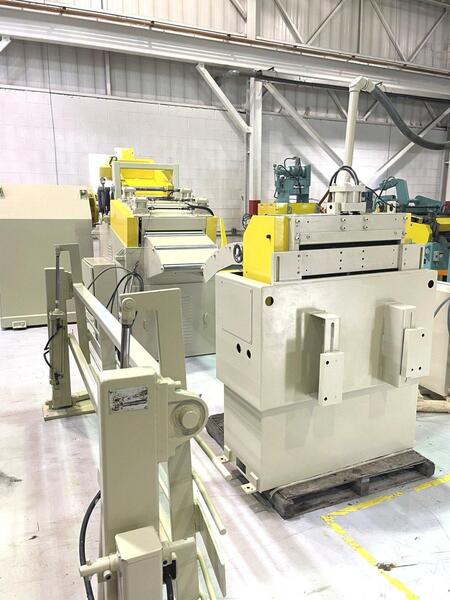 15000 lb. Coe Press Equipment #CPPS-PO-350-24, coil feed line, 24" width, 60" outside dimension, 19"-24" ID - Image 5