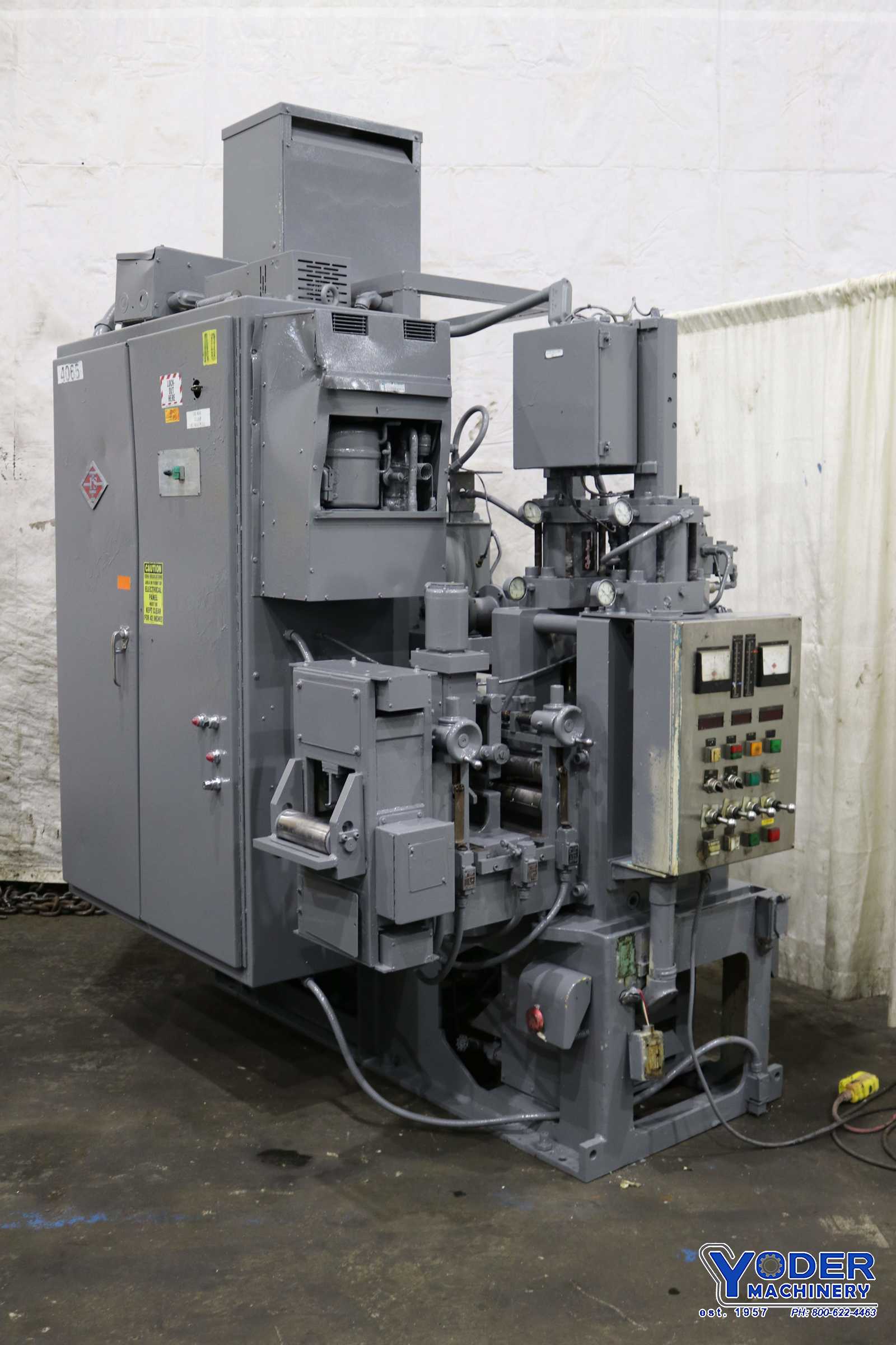 5.2" x 8" Tenova 2 high rolling mill, 20 HP, 50 FPM, 1988, #72241 - Image 1