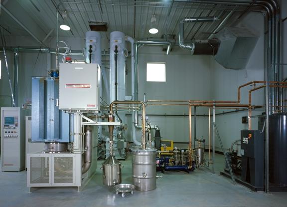Powder Synthesis Reactor/Furnace, 1600&deg;C, scrubber, with Quadraxial top down nested injector assembly - Image 2