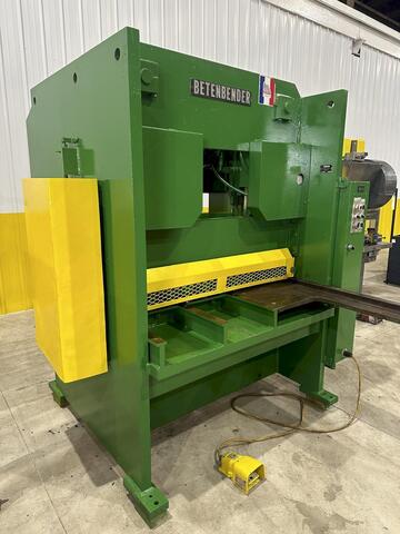1/2" x 4' Betenbender #4-500, hydraulic, 36" FOPBG, 11 holddowns, squaring arm, 1993, #11792 - Image 5