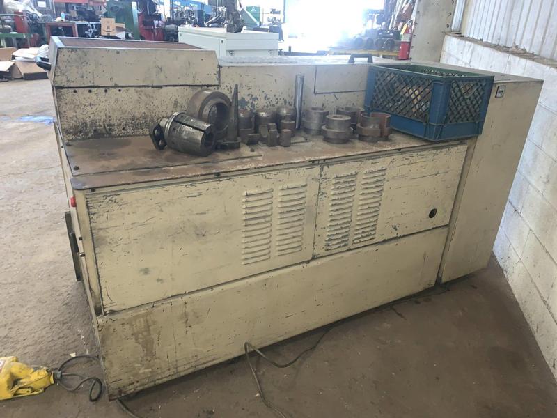 3" Addison #FM-70T, tube end former & swager, tooling, shelving, #12013 - Image 5