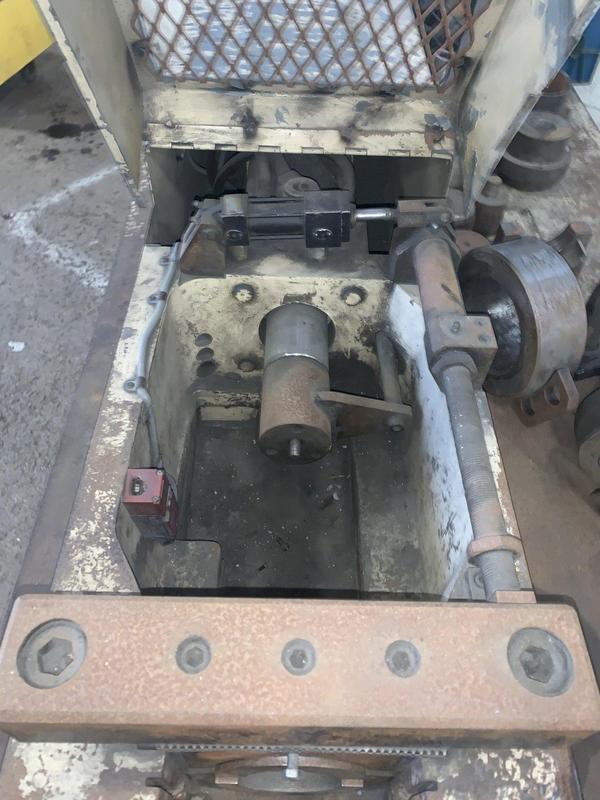 3" Addison #FM-70T, tube end former & swager, tooling, shelving, #12013 - Image 7