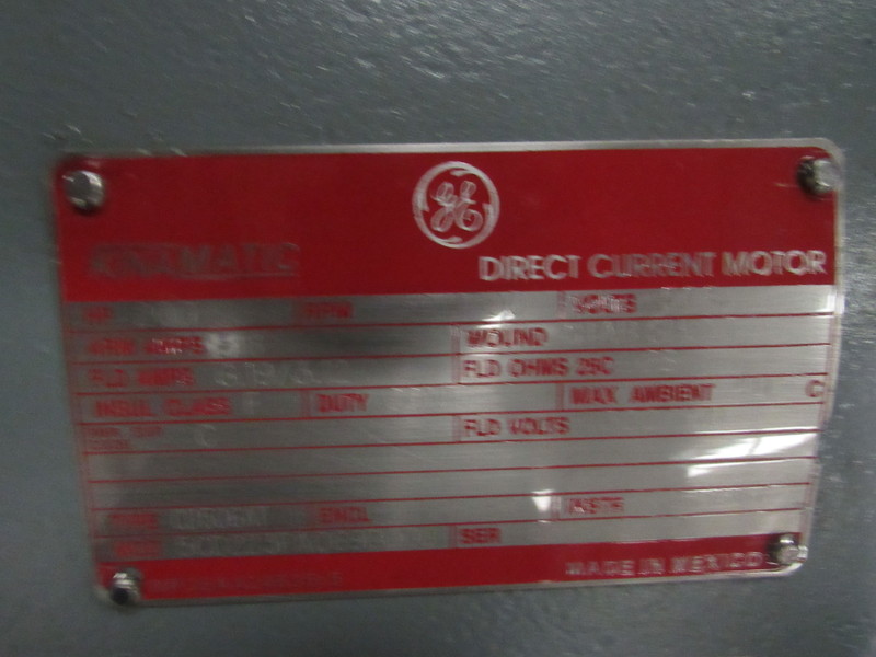 200 HP 1150/1700 RPM General Electric, Frame 506AT, DPFG-BV, BB, new, 500VA, 150/300VF - Image 1