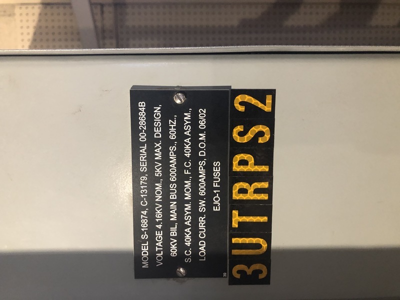 600 Amp. PowerCon, N3R, 5 kV Fusible, reconditioned - Image 1