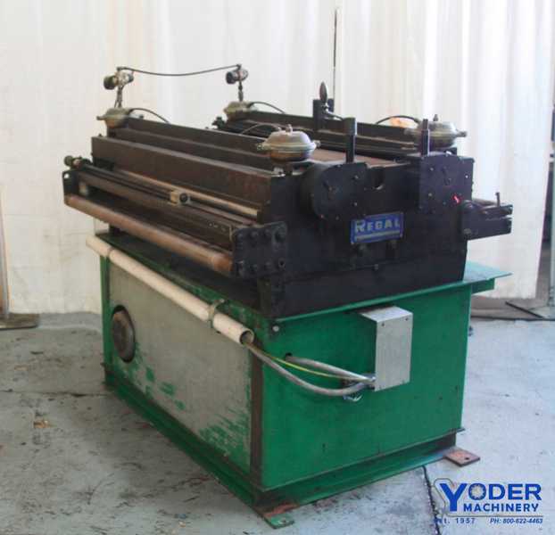 48" Regal #350-CSF-48, straightener, 48" x .075", 7 rolls, 3.5" roll diameter, motorized, #61655 - Image 2