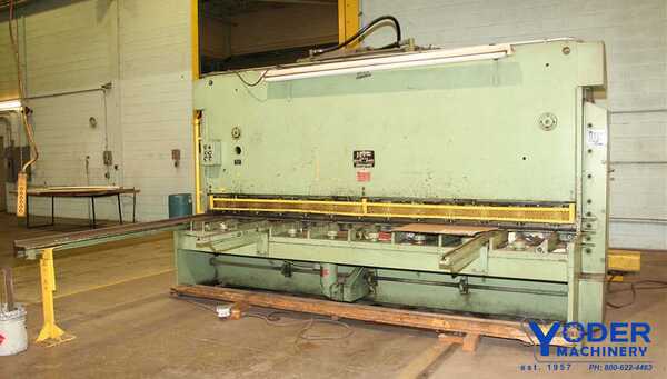 1/2" x 12' HTC #500-12AH, hydraulic power squaring shear, 48" FOPBG, squaring arm, #57556 - Image 1