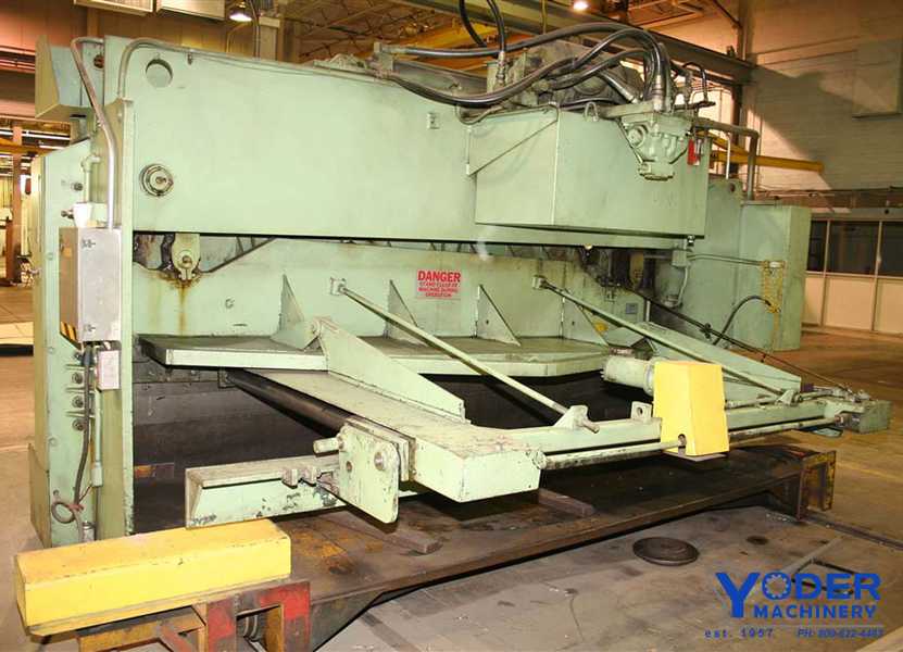 1/2" x 12' HTC #500-12AH, hydraulic power squaring shear, 48" FOPBG, squaring arm, #57556 - Image 5