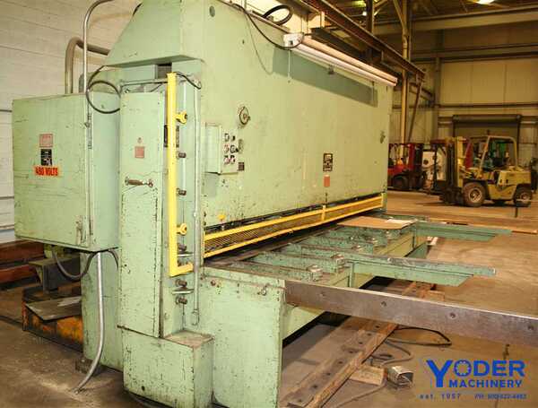1/2" x 12' HTC #500-12AH, hydraulic power squaring shear, 48" FOPBG, squaring arm, #57556 - Image 8
