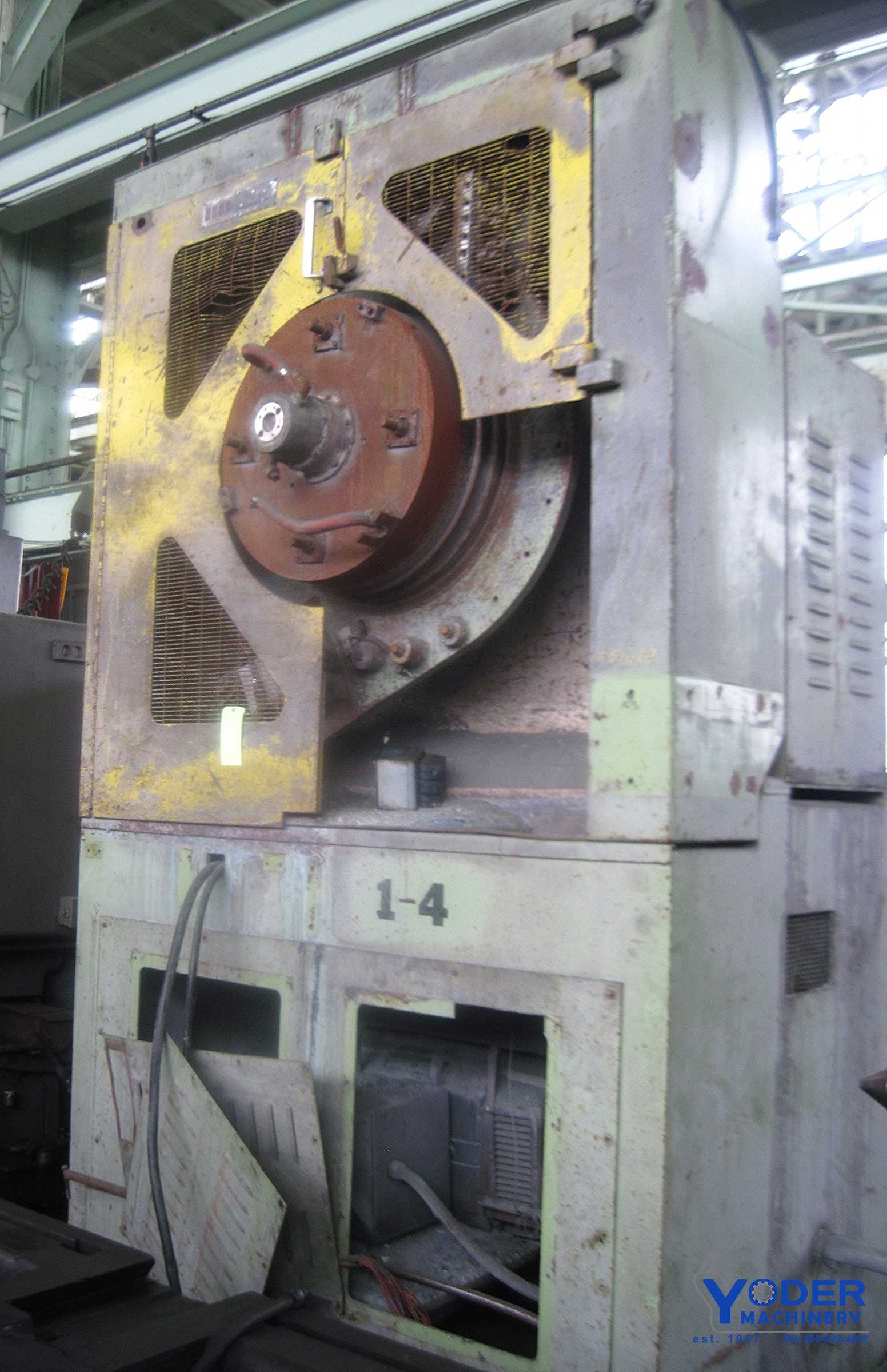 Hi Draw dead block, 32" dia single die horizontal block, 100-125 HP est., 1979, #62302 - Image 1