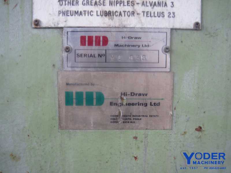 Hi Draw dead block, 32" dia single die horizontal block, 100-125 HP est., 1979, #62302 - Image 4
