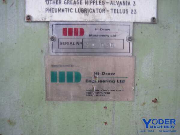 Hi Draw dead block, 32" dia single die horizontal block, 100-125 HP est., 1979, #62302 - Image 9