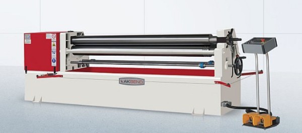 4' x 11/64" Akyapak #ASM-110, plate roll, digital read out, forward/reverse foot pedal, 2 HP, 220 V. - Image 1
